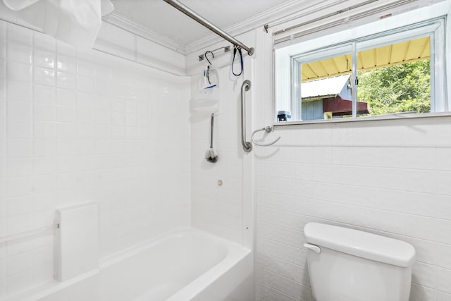 7209 Anthem Trl, Birchwood, TN 37308 - bathroom with crown molding and shower / bathtub combination
