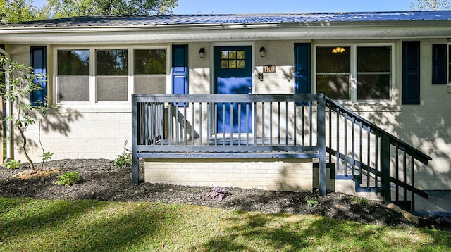 exterior space with covered porch