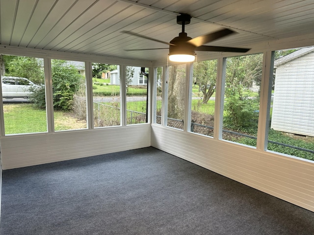 1453 Barnes St NE, Cleveland, TN 37311 - unfurnished sunroom with ceiling fan