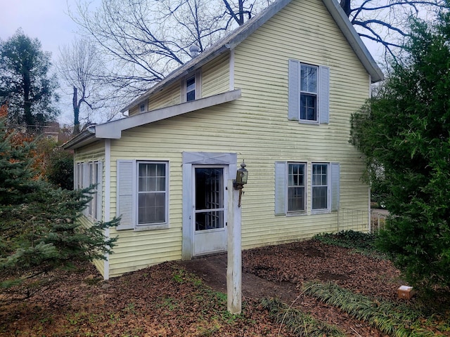 view of home's exterior