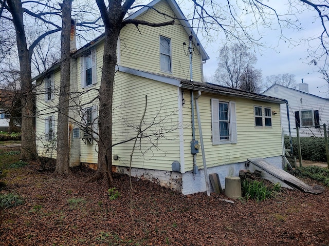 view of home's exterior