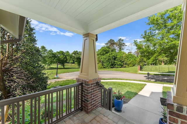 925 Wildcat Run Dr, Loudon, TN 37774 - porch with a lawn and view of scattered trees