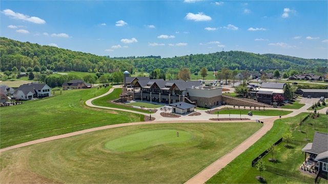 925 Wildcat Run Dr, Loudon, TN 37774 - aerial view of residential area featuring a heavily wooded area and a local golf course
