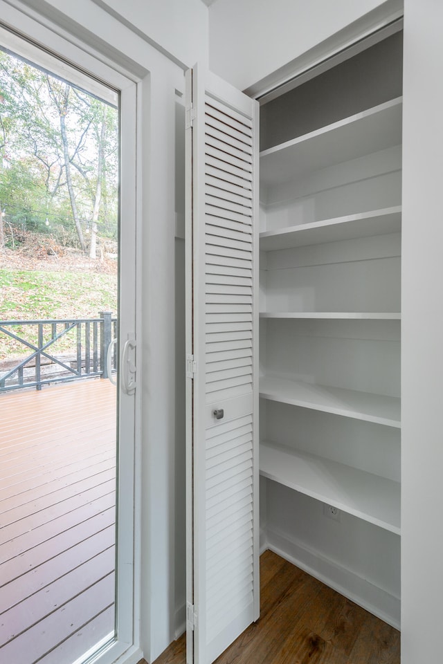 view of closet