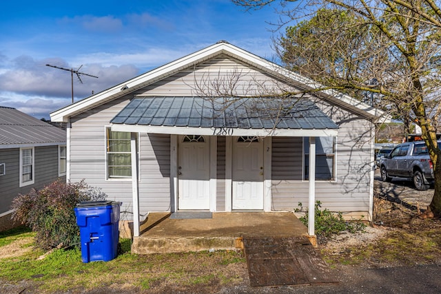 view of bungalow