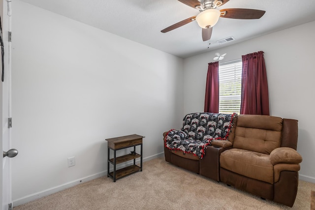 115 Belle Way, Athens, TN 37303 - sitting room with light carpet and ceiling fan