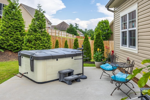 1726 Derby Ln NW, Cleveland, TN 37312 - view of patio featuring a hot tub