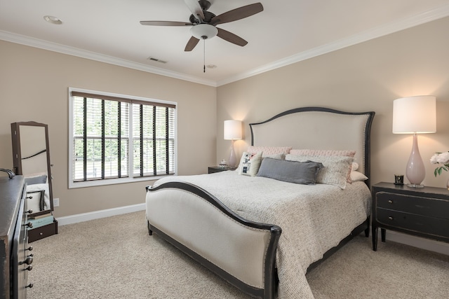 1726 Derby Ln NW, Cleveland, TN 37312 - bedroom with carpet flooring, crown molding, and ceiling fan