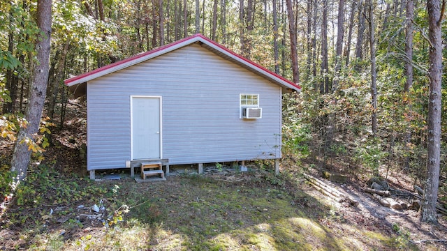 view of property exterior featuring cooling unit