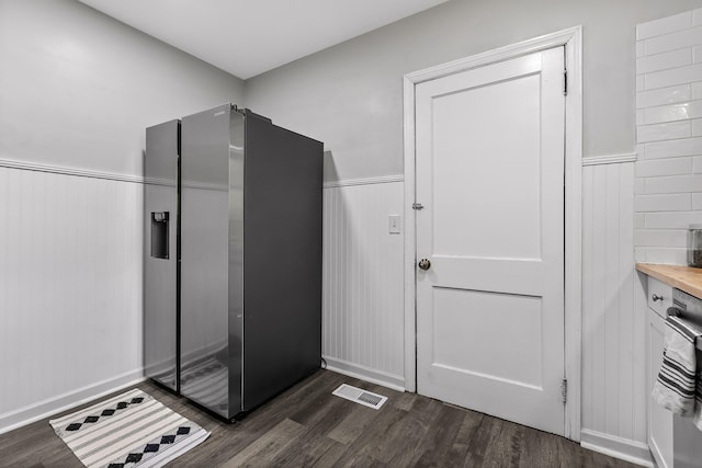 bathroom with wood-type flooring