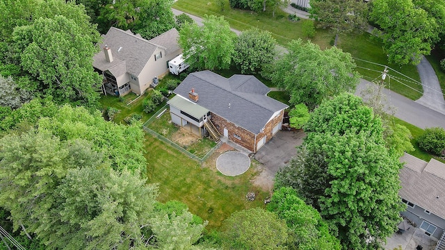 birds eye view of property