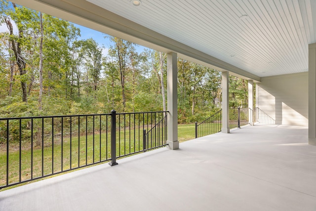 view of patio with covered porch