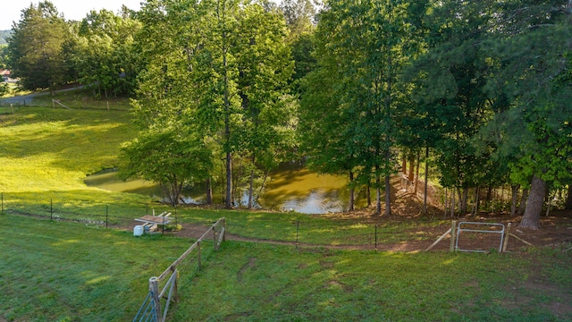 310 Moore Circle Rd, Charleston, TN 37310 - view of yard with a water view and fence