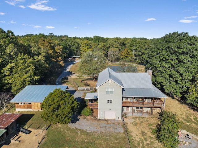 310 Moore Circle Rd, Charleston, TN 37310 - view from above of property with a heavily wooded area