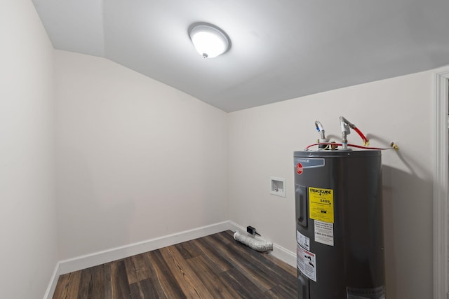 utility room with water heater