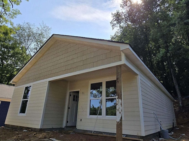 view of front of home with central AC unit