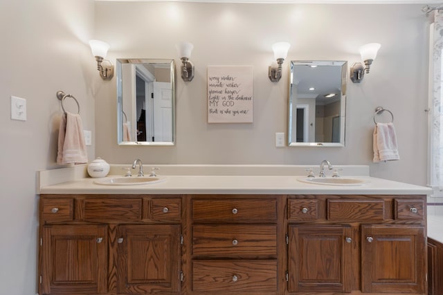 bathroom with vanity