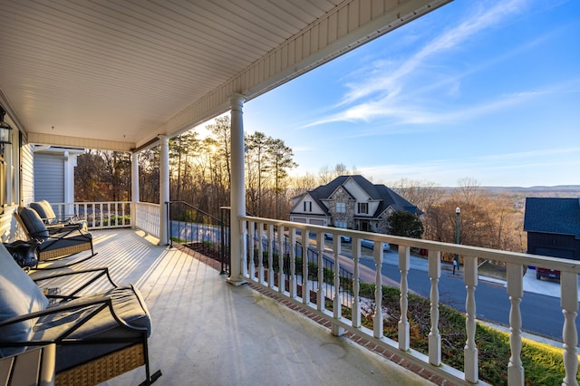 balcony with a porch