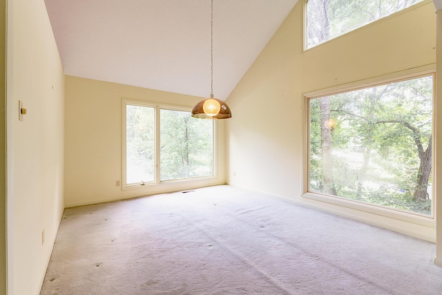 604 Augusta National Way, Knoxville, TN 37934 - carpeted empty room with high vaulted ceiling