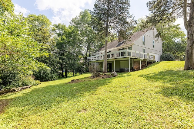 604 Augusta National Way, Knoxville, TN 37934 - view of grassy yard with a wooden deck