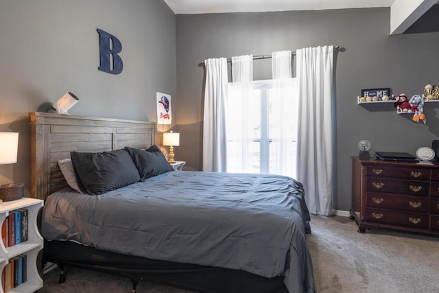 bedroom with carpet flooring