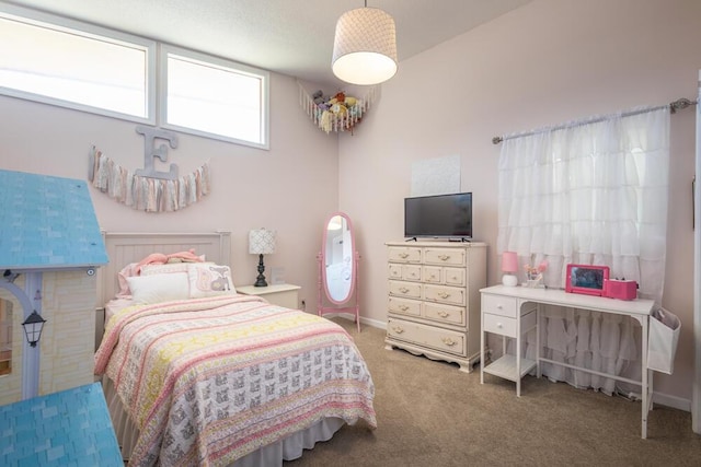 bedroom featuring carpet floors