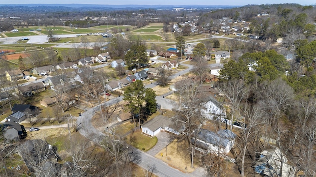 bird's eye view featuring a residential view