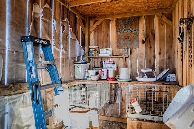 view of storage room