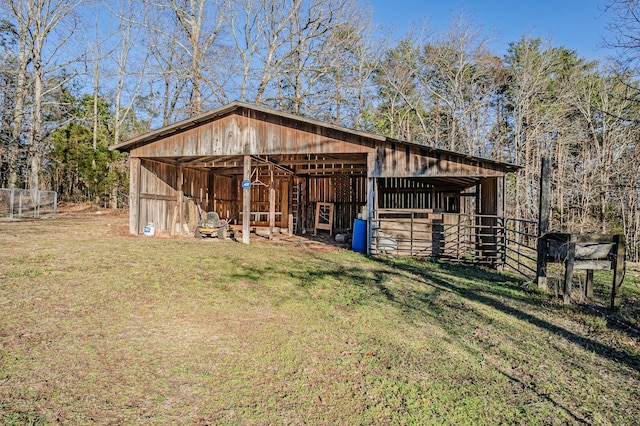 view of outbuilding with an outbuilding