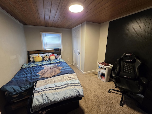 1568 Perry St SE, Cleveland, TN 37311 - carpeted bedroom with wood ceiling, baseboards, and ornamental molding