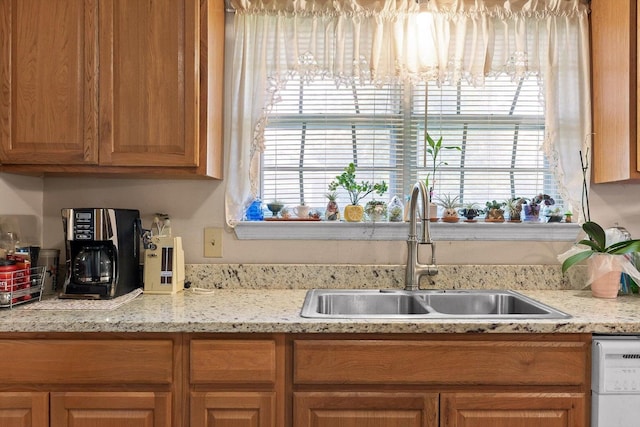 250 Rocky Ford Rd, Rossville, GA 30741 - kitchen featuring a sink, healthy amount of natural light, and white dishwasher