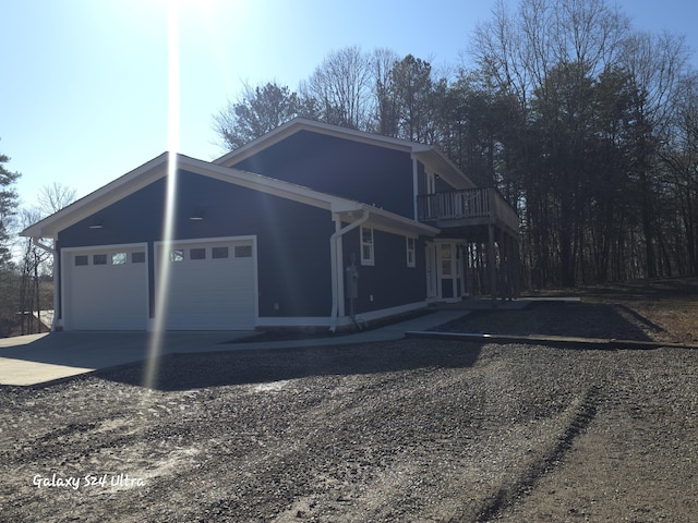 front of property featuring a garage