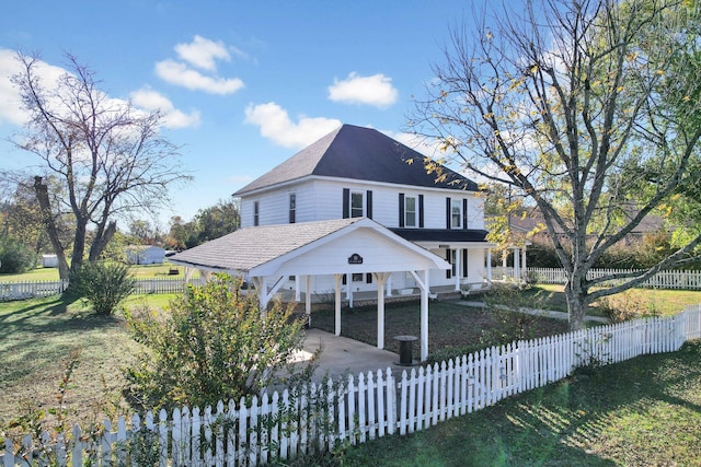 view of farmhouse-style home