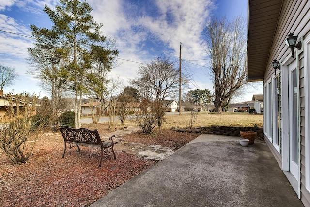 view of yard with a patio