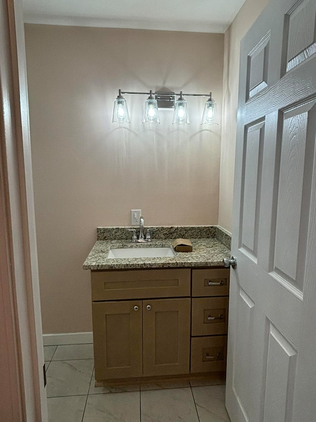 bathroom with vanity