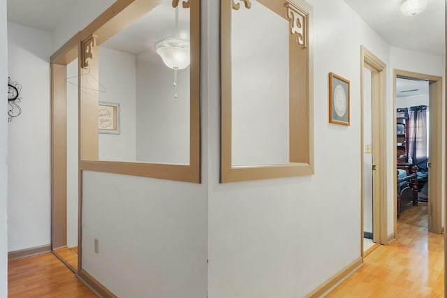 9712 Birchwood Pike, Harrison, TN 37341 - corridor with wood finished floors and baseboards