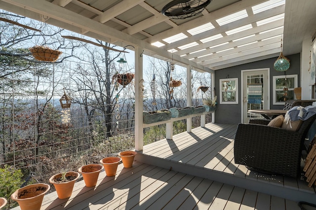 view of wooden terrace