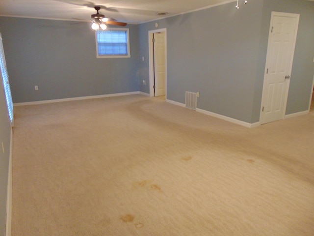 668 Mount Zion Rd NW, Georgetown, TN 37336 - empty room featuring ceiling fan and light colored carpet