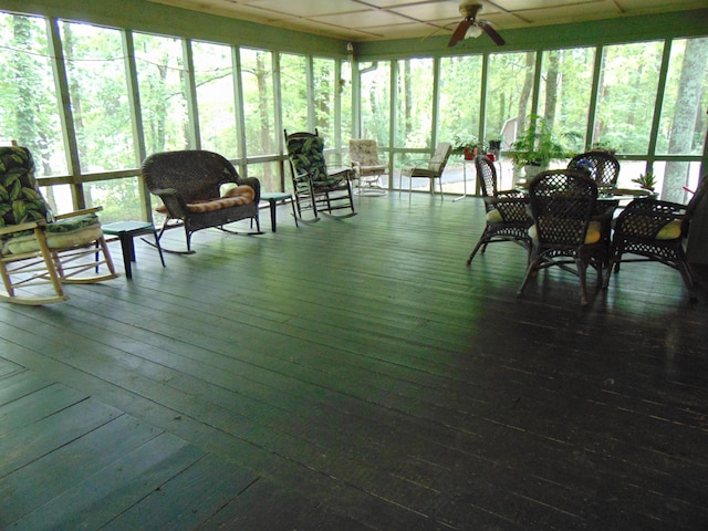 668 Mount Zion Rd NW, Georgetown, TN 37336 - sunroom / solarium with ceiling fan