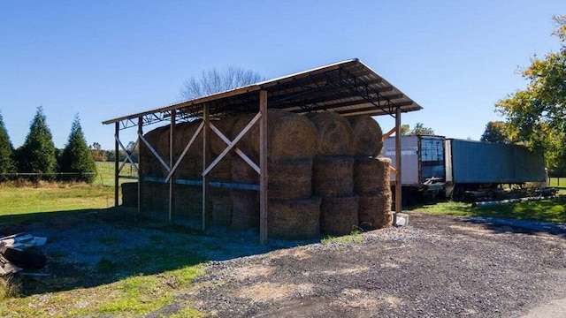 view of outdoor structure