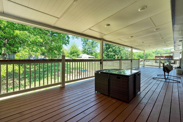 view of wooden terrace