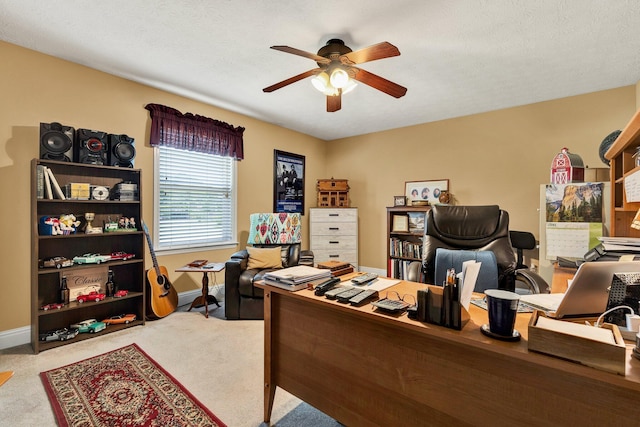 135 Charles Cir SE, Cleveland, TN 37323 - office space with ceiling fan and carpet