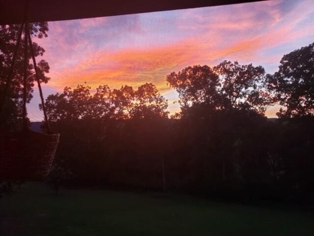 view of nature at dusk