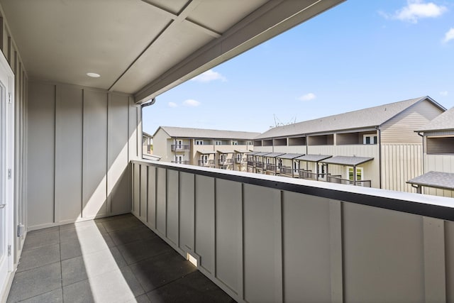 balcony featuring a residential view