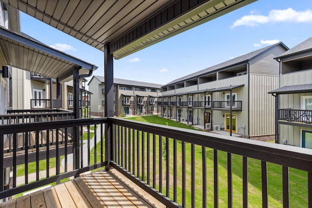 balcony featuring a residential view