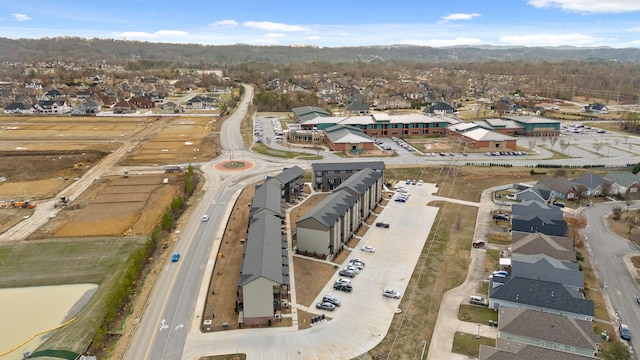 drone / aerial view with a residential view