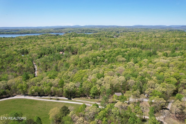 355 Cross Keys Ln, Ten Mile, TN 37880 - drone / aerial view of a heavily wooded area and a water and mountain view