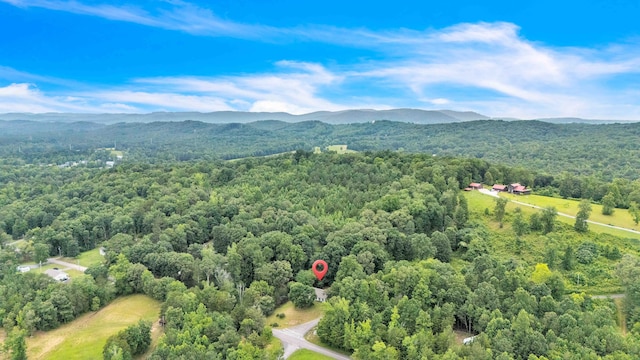 547 Van Davis Rd NW, Georgetown, TN 37336 - aerial overview of property's location featuring a heavily wooded area and mountains