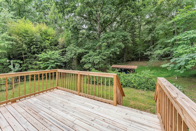 547 Van Davis Rd NW, Georgetown, TN 37336 - deck with a lawn