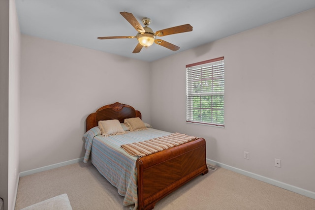 681 Pinhook Rd, Calhoun, TN 37309 - bedroom with carpet floors, baseboards, and a ceiling fan
